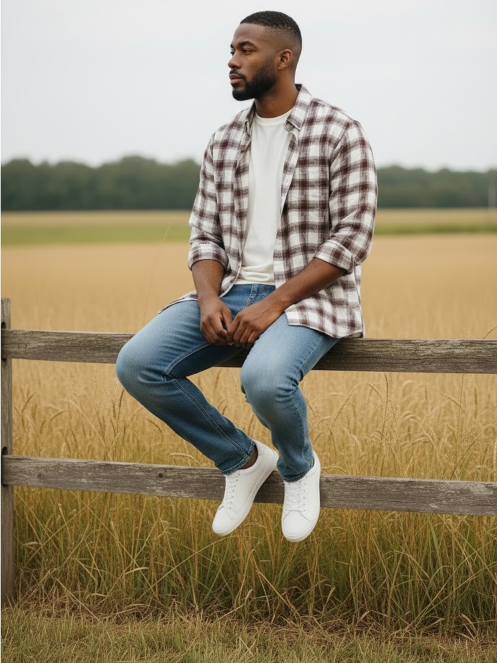 Ecoths Heywood 100% Organic Cotton flannel button down shirt. Size XXL GUC